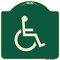 Signmission Large Handicapped Symbol Heavy-Gauge Aluminum Architectural Sign, 18" x 18", G-1818-23889 A-DES-G-1818-23889 - alternate 1